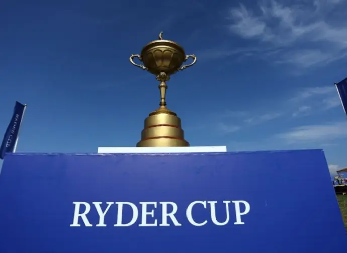 Official trophy cup of the ceremony of RYDER CUP 2023 at Marco Simone Golf Country Club di Guidonia Montecelio^ Roma Rome^ Italy 28.09.2023
