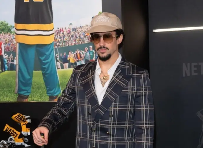 Bad Bunny attends Netflix's 'Happy Gilmore 2' premiere at Jazz at Lincoln Center^ New York^ NY^ July 21^ 2025.
