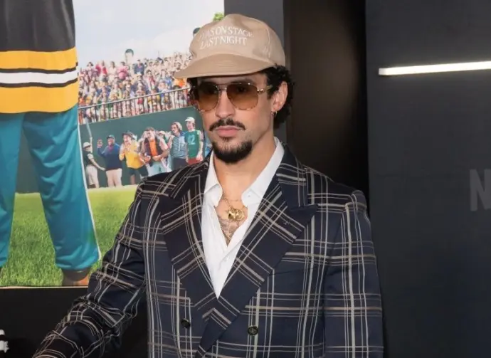 Bad Bunny attends Netflix's 'Happy Gilmore 2' premiere at Jazz at Lincoln Center^ New York^ NY^ July 21^ 2025.