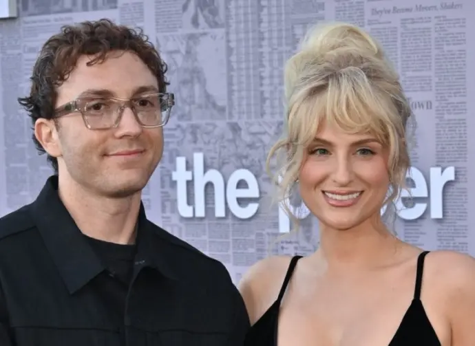 Daryl Sabara^ Meghan Trainor attends Premiere of Peacocks series The Paper Los Angeles^ CA USA - August 27^ 2025