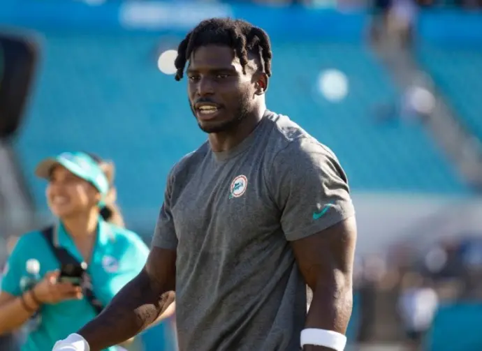 10 TYREEK HILL WR MIAMI DOLPHINS VS JACKSONVILLE JAGUARS PRE SEASON WEEK 3 AUGUST 26^ 2023 EVERBANK STADIUM JACKSONVILLE FLORIDA