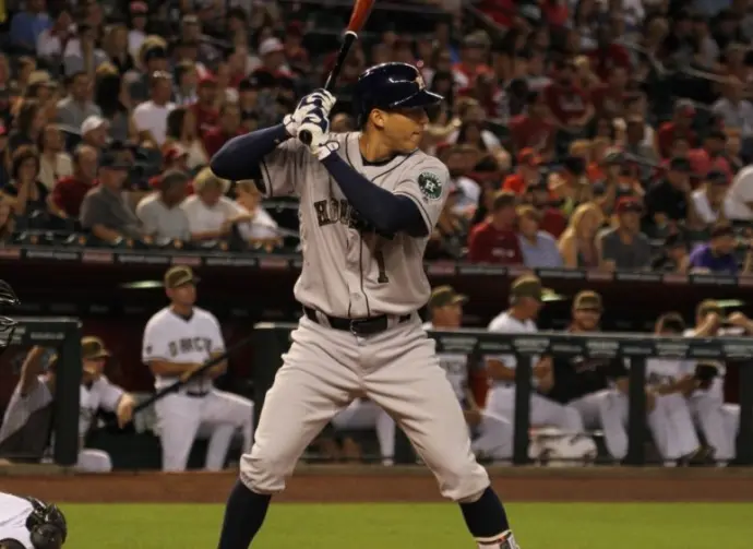 Carlos Correa shortstop for the Houston Astros at Chase Field in Phoenix AZ USA 5-30-16.