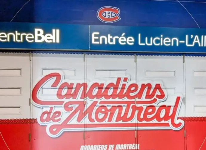 Centre Bell Entrance Signage Canadiens de Montreal Hockey Team Canada^ Montreal^ 24 December 2025