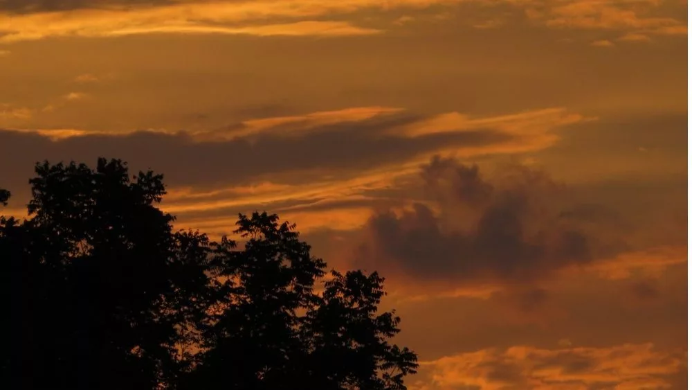 Orange sky in New Jersey from Canada wildfires