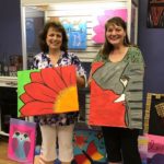 Kathy-and-carol: Kathryn and Carol showcasing their art!
