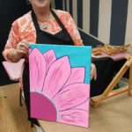 Pat: Sandra’s sister, Patricia, joined the ladies for the painting fun.