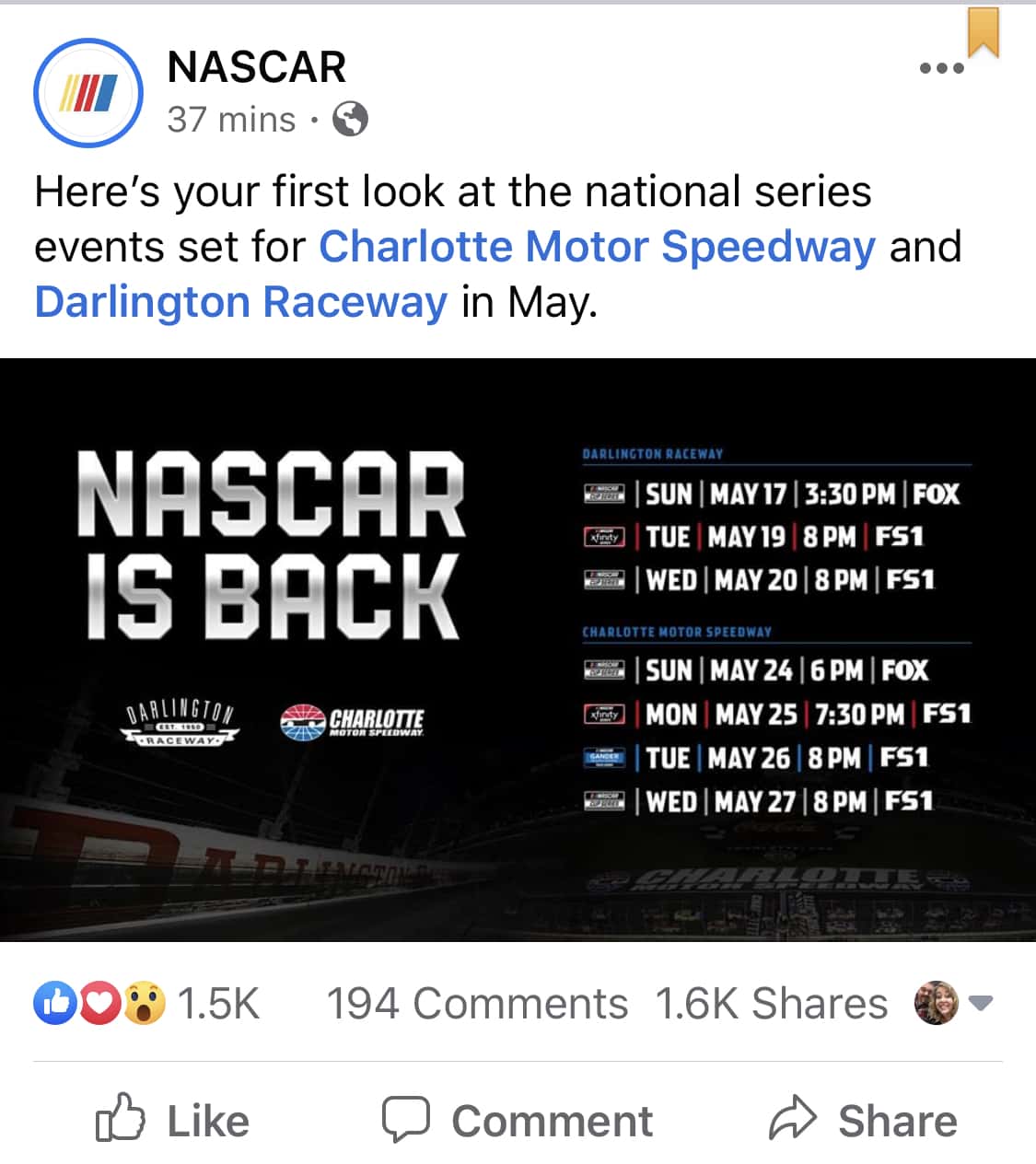 NASCAR info