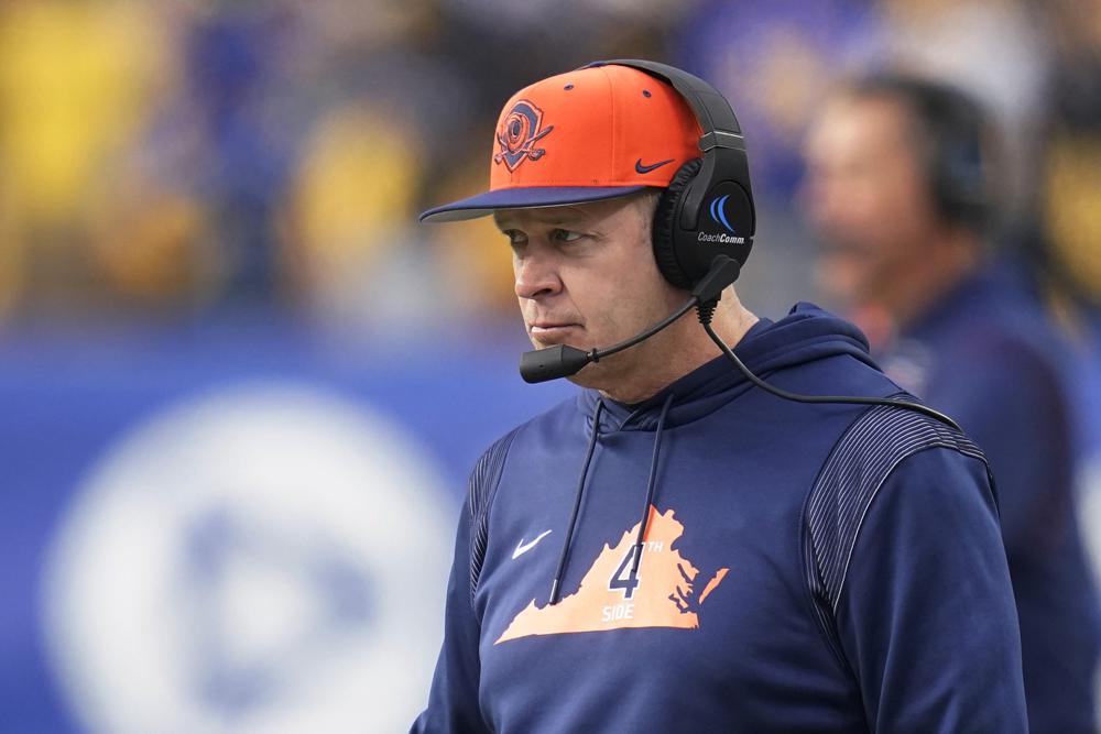 Virginia coach Bronco Mendenhall stepping down after bowl | 103.3 WAKG