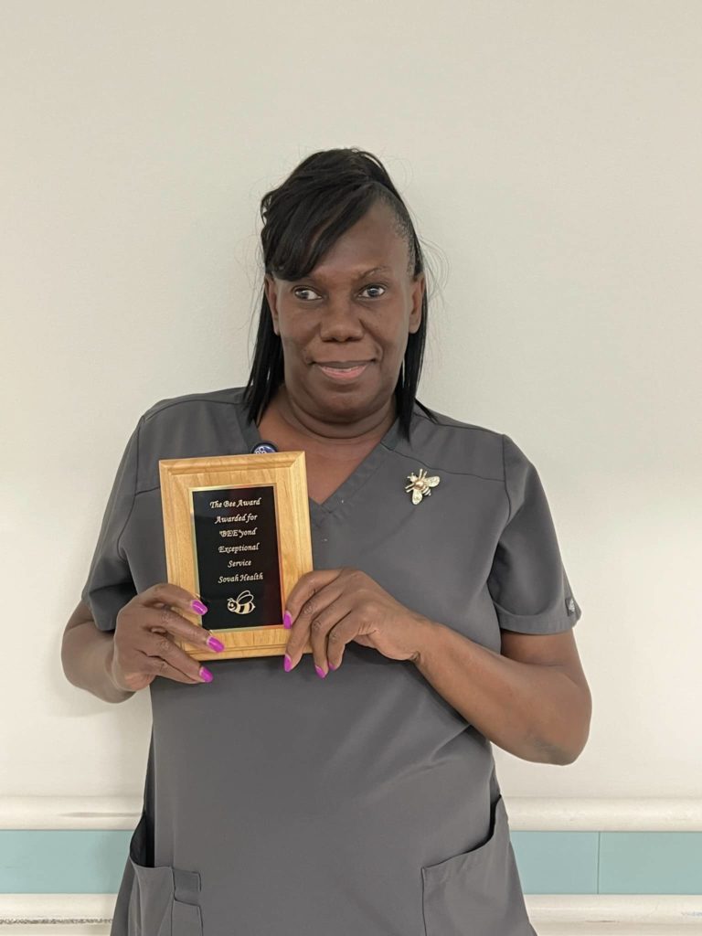 Local CNA Earns Bee Award From SOVAH-Danville - Vimarsana News