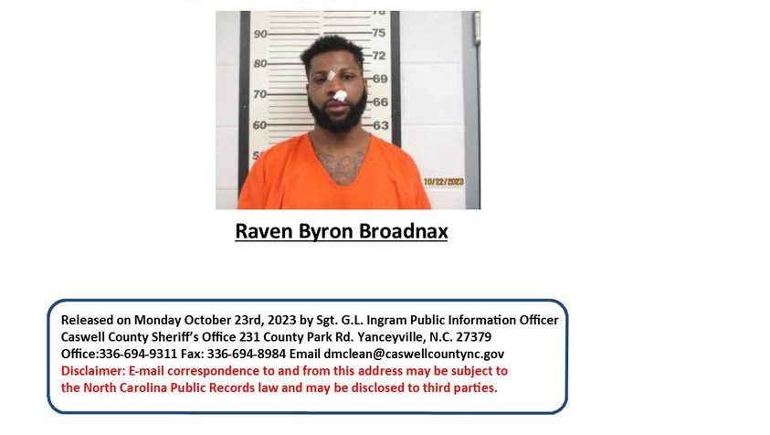 Reidsville Man Arrested on Several Charges in Caswell Count | 103.3 WAKG