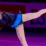 Kamila Valieva of Russia performing at the Exhibition gala of the ISU Grand Prix of Figure Skating Rostelecom Cup; MOSCOW^ RUSSIA – NOVEMBER 18^2018