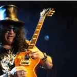 guitarist Slash during performance in Prague^ Czech republic^ February 11^ 2013