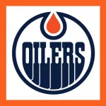 Edmonton Oilers logotype. Vector hockey club logo. Hockey team.