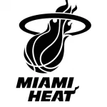 Tallinn^ Estonia - October 20 Miami Heat logotype. Vector basketball club logo. basketball.
