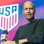Head coach Gregg Berhalter attends revealing 26 strong Men National Team to attend World Cup at Brooklyn Steel on November 8^ 2022.