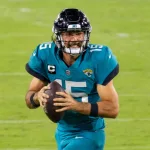 Gardner Minshew; at Jacksonville Jaguars vs Miami Dolphins game. Jacksonville^ Florida USA September 24^ 2020