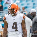 Deshaun Watson of Cleveland Browns at TIAA Bank Field Jacksonville Florida August 12^ 2022