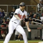 Tanner Scott pitcher for the East Division All-Star team at Salt River Fields in Scottsdale^AZ USA Novrmber 4^ 2017.