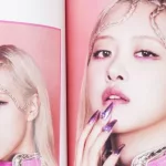 Rose of South Korean girl group BlackPink. BlackPink BORN PINK 2nd Album photobook