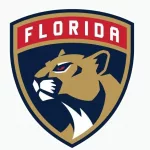 NHL Florida Panthers; Sports editorial vector logo is printed on white paper.