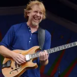 Phish lead singer Trey Anastacio performs at the 2017 New Orleans Jazz and Heritage Festival. New Orleans^ Louisiana - April 28^ 2017