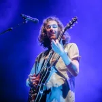 Hozier performs live. closer view with the guitar Turin^ Italy 08-23-2019