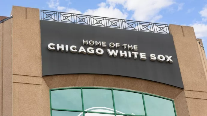 the exterior of MLB's Chicago White Sox's Guaranteed Rate Field. Chicago^ IL^ USA - August 13^ 2024