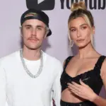 Justin and Hailey Bieber arrives for the Premiere Of YouTube Originals' "Justin Bieber: Seasons" on January 27^ 2020 in Westwood^ CA