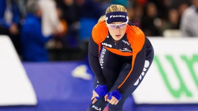 Jutta Leerdam of Netherlands during the ISU World Cup Speed Skating 1 at the Olympic Oval SALT LAKE CITY^ USA - NOVEMBER 16 2025