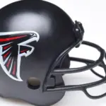 Mini Collectable Football Helmet for the Atlanta Falcons of the National Football Conference South.