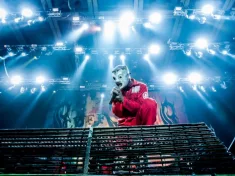 Heavy-metal band Slipknot performing at Olimpiyski stadium^ Moscow during Memorial World Tour MOSCOW^ RUSSIA - JUNE 29^ 2011