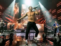 Imagine Dragons perform at DTE Energy Music Theatre on their summer 2018 Evolve Tour. Clarkston^ MI / USA - June 21^ 2018