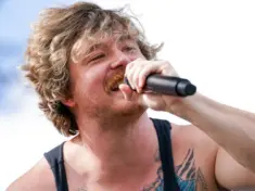 Jakob Nowell of Sublime performs in concert after the second round of the 2025 LIV Golf Miami on April 5^ 2025 at Trump National Doral.