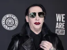 Marilyn Manson arrives to The Art of Elysium 13th Annual Black Tie Artistic Experience "HEAVEN" on January 4^ 2020 in Hollywood^ CA