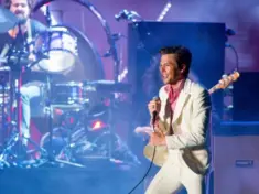 The Killers perform in concert at FIB Festival on July 20^ 2018 in Benicassim^ Spain. BENICASSIM^ SPAIN - JUL 20