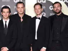 The 1975 arriving for the GQ Men of the Year Awards 2019 in association with Hugo Boss at the Tate Modern^ London. LONDON^ UK. September 03^ 2019