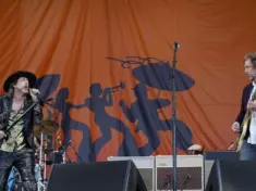 Chris and Rich Robinson of the Black Crowes performs at the 2022 New Orleans Jazz and Heritage Festival New Orleans^ LA USA