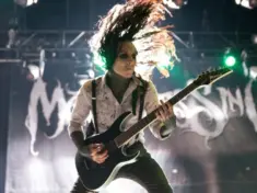 Motionless in White perform in concert at Download music festival on June 22^ 2017 in Madrid^ Spain.