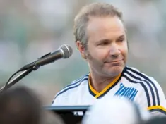 John Ondrasik AKA Five For Fighting performs before the Los Angeles Galaxy MLS game against the Seattle Sounders on October 19th 2014 at the StubHub Center.