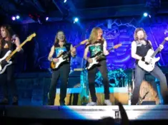 Iron Maiden performs at Cotroceni Stadium August 4^ 2008 in Bucharest. BUCHAREST^ ROMANIA - AUGUST 4