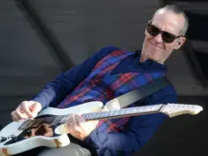 Guitarist Tom Dumont performs with his band No Doubt at the New Orleans Jazz and Heritage Festival New Orleans^ LA - May 1^ 2015