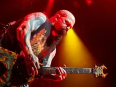 Guitarist Kerry King of Slayer performs live on stage during a Repentless concert at "Stadium-Live" on December 9^ 2015 in Moscow^ Russia.