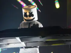 Christopher Comstock aka Marshmello (Producer/DJ) performs at the Bill Graham Civic. San Francisco^ CA/USA: 1/12/2018