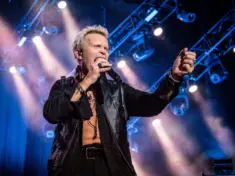 William Michael Albert Broad AKA " Billy Idol" Lead singer from Billy idol^ Live at o2 apollo manchester uk^ 20th June 2018