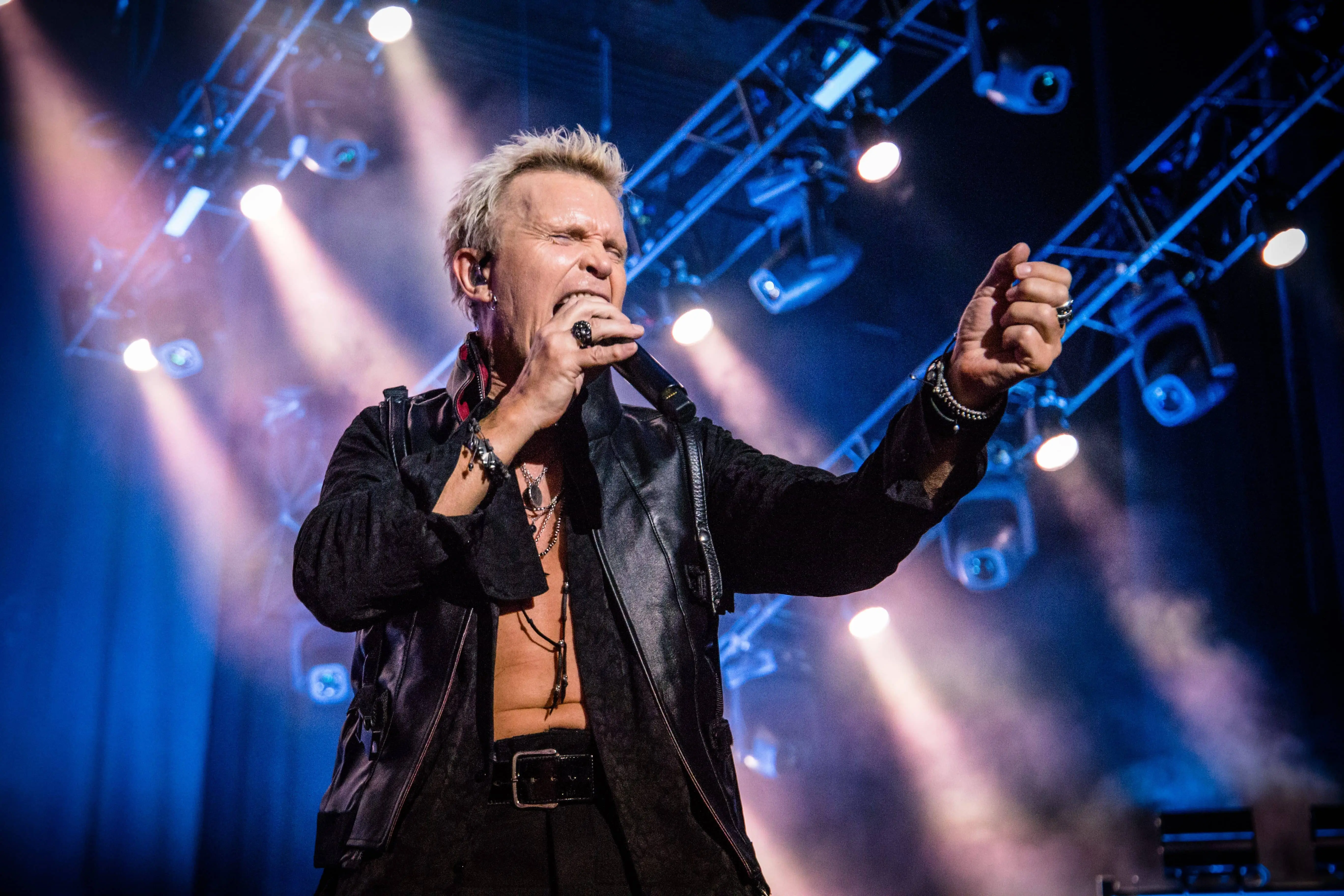 William Michael Albert Broad AKA " Billy Idol" Lead singer from Billy idol^ Live at o2 apollo manchester uk^ 20th June 2018