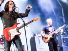 Tears for Fears perform at Camp Bestival^ Lulworth Castle^ Dorset UK on 31 July 2016. Pictured: Roland Orzabal and Curt Smith