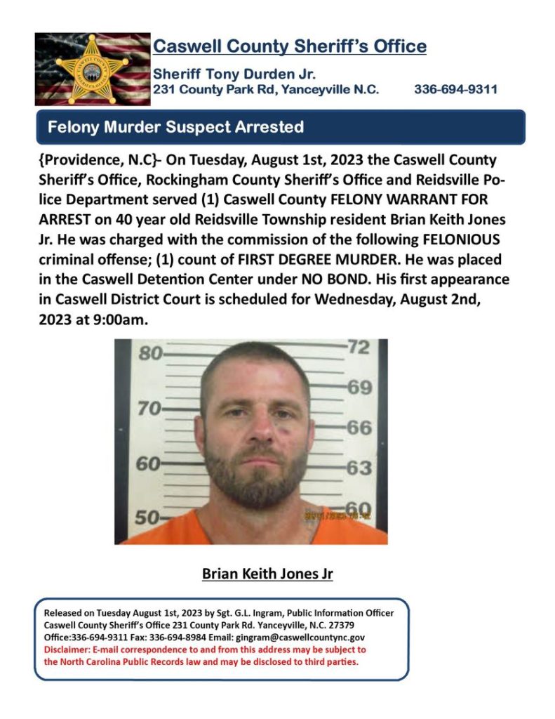 Reidsville Man Arrested For First Degree Murder Wbtm 102 5