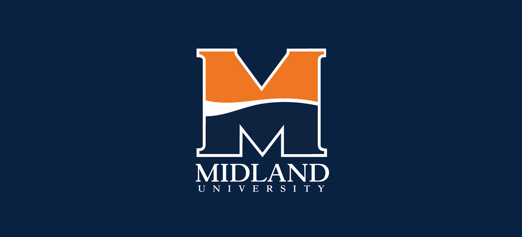 Midland logo navy background