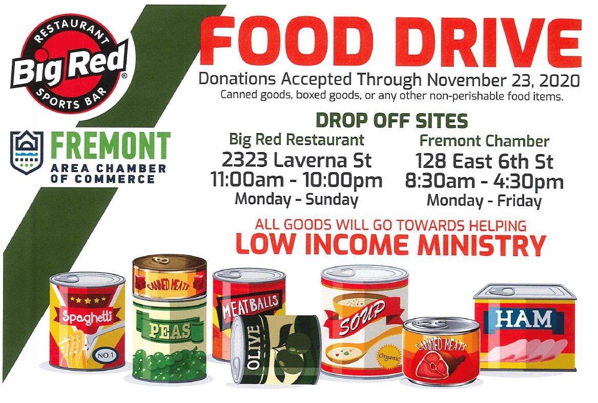 Big Red and FACC Hosting Food Drive for Low Ministry KHUBAM