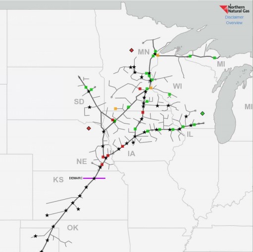 Northern Natural Gas Map Frigid Temperatures Prompt Northern Natural Gas To Call Sols | Khub-Am,  Kfmt-Fm